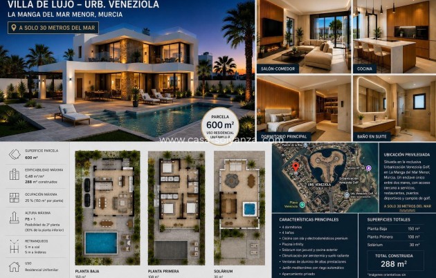 Land - Wiederverkauf - La Manga del Mar Menor - Playa Del Esparto-veneziola