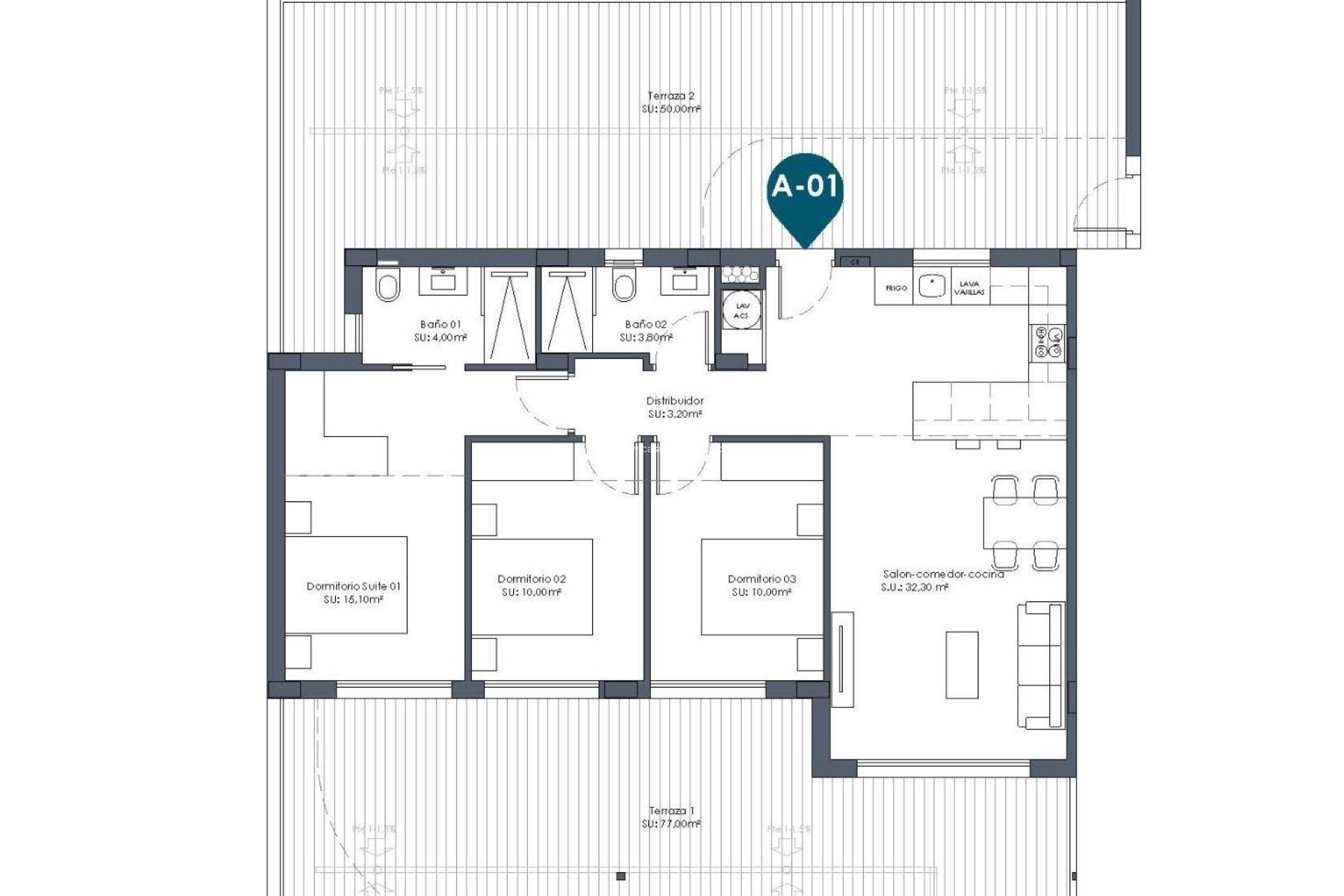 Neue Gebäude - Wohnung - Los Alcázares - Serena Golf