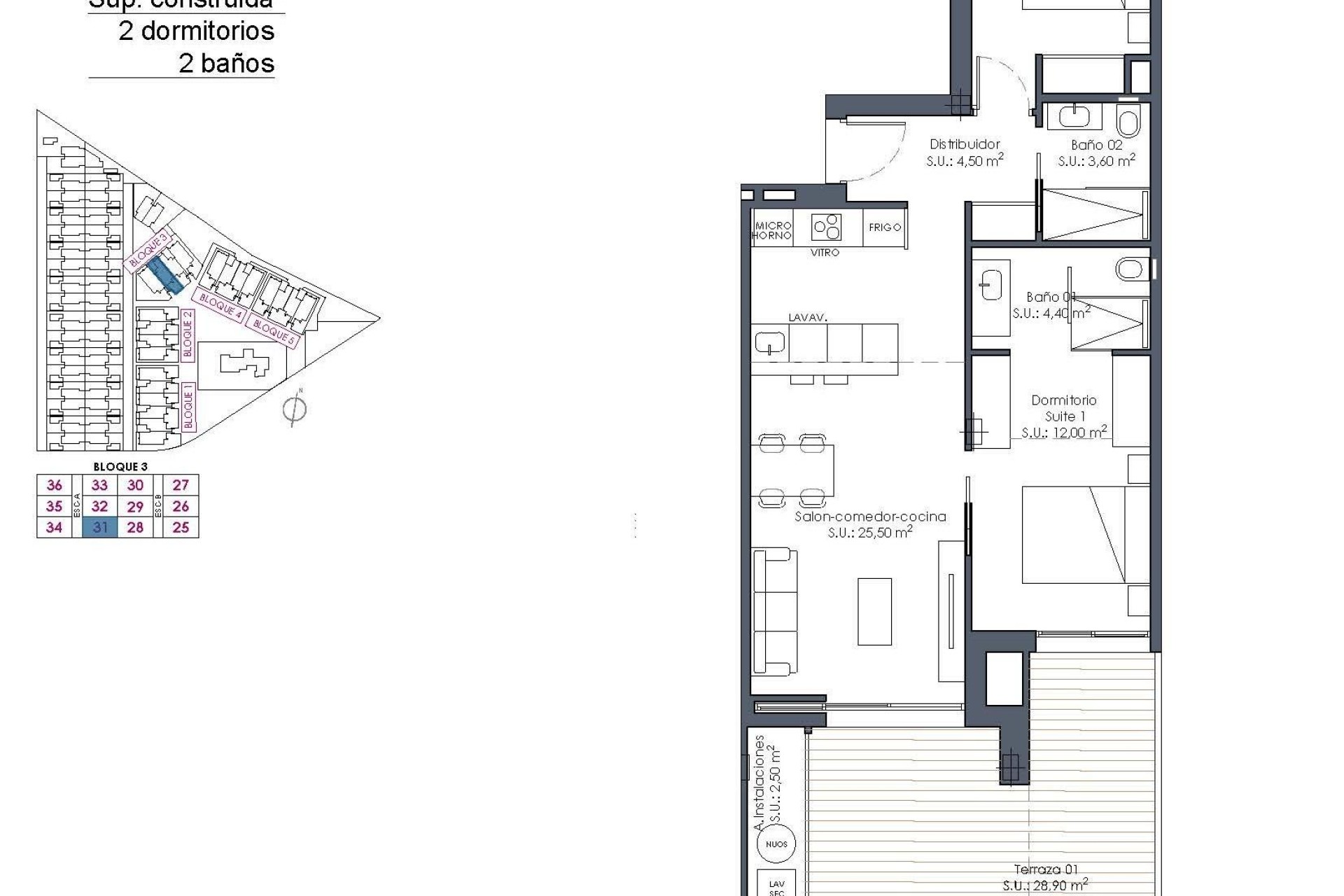 New Build - Apartment / flat - Los Alcázares - Serena Golf