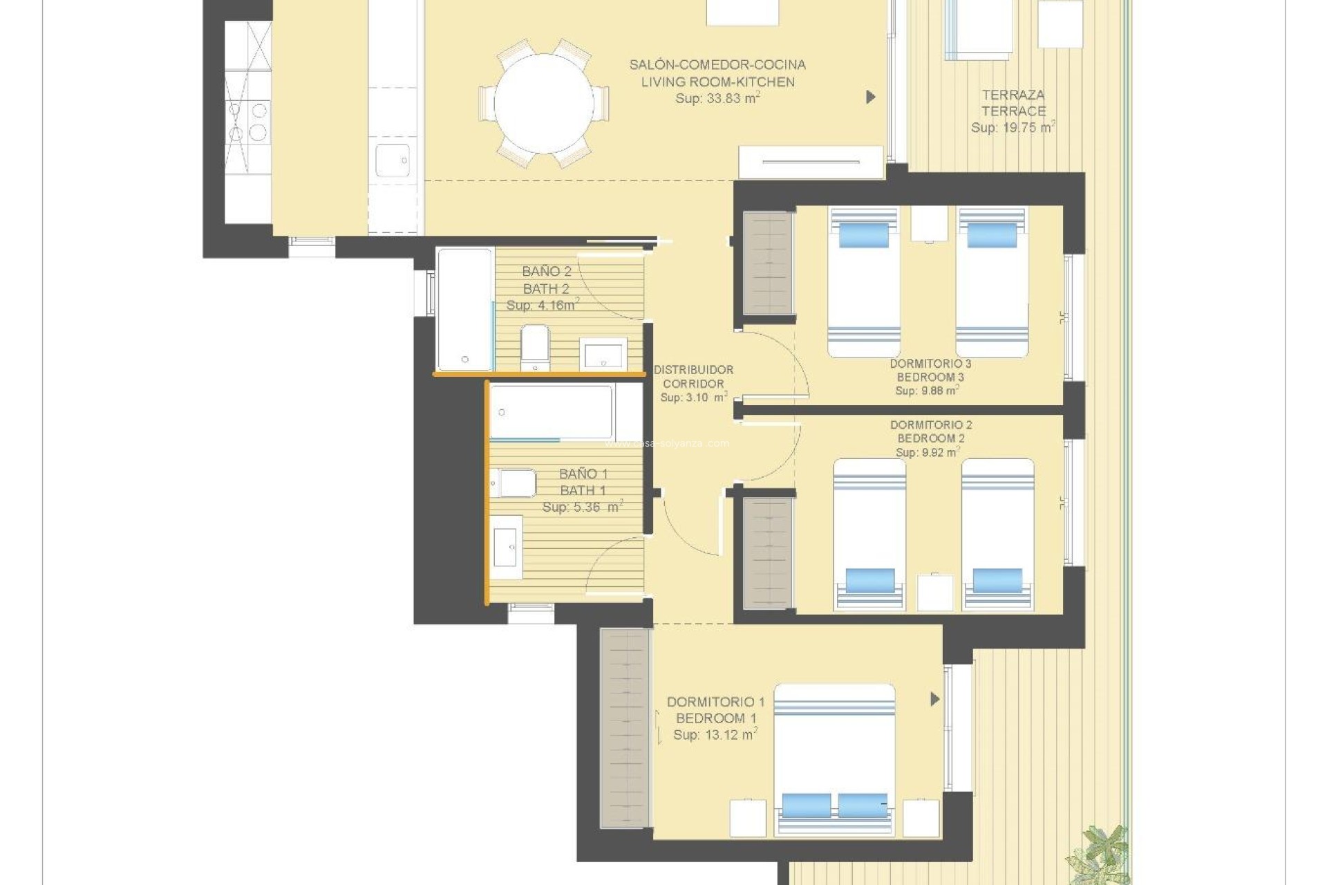 New Build - Apartment / flat - Orihuela Costa - Campoamor