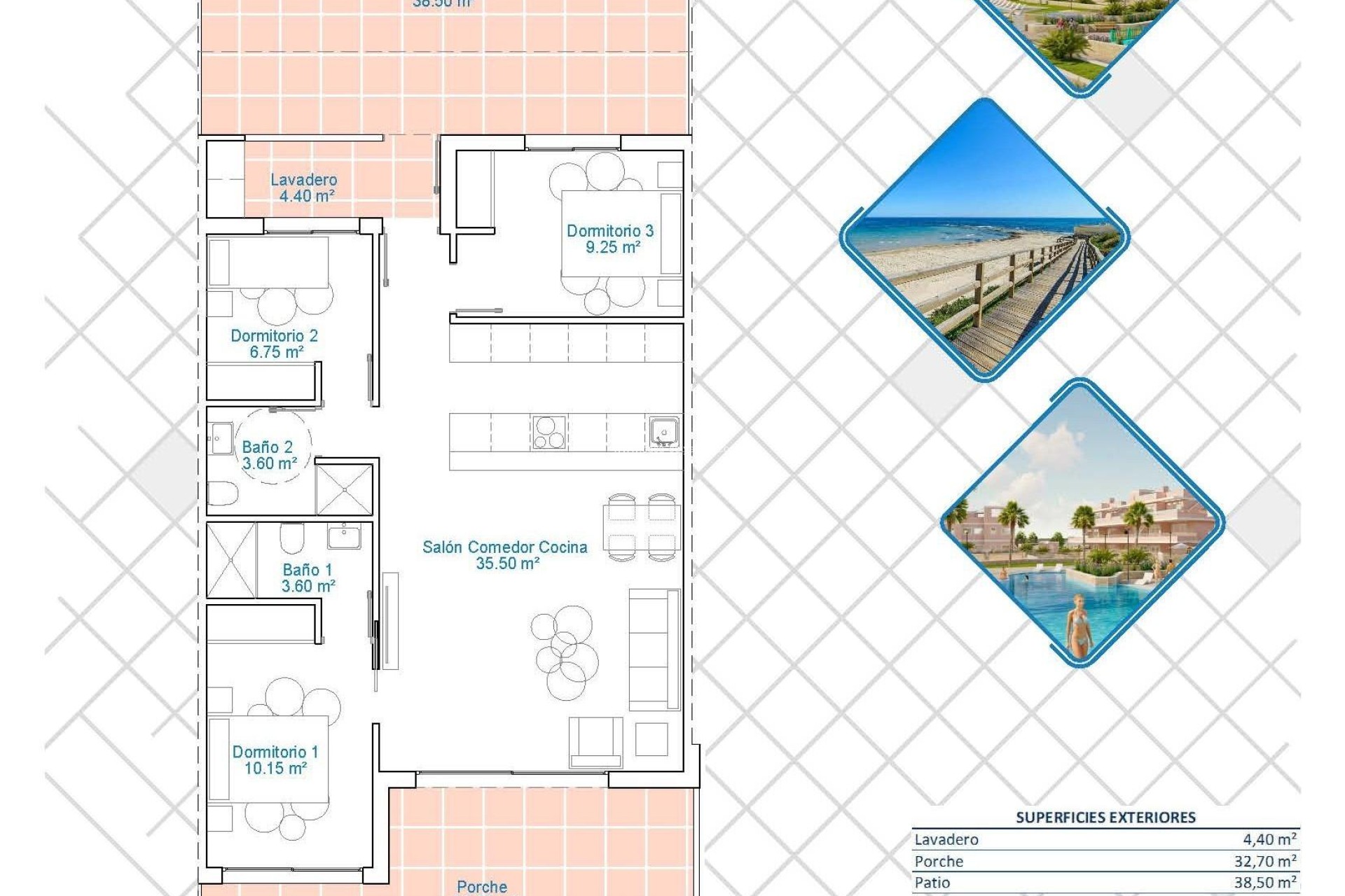 New Build - Apartment / flat - Pilar de la Horadada - Lo Monte