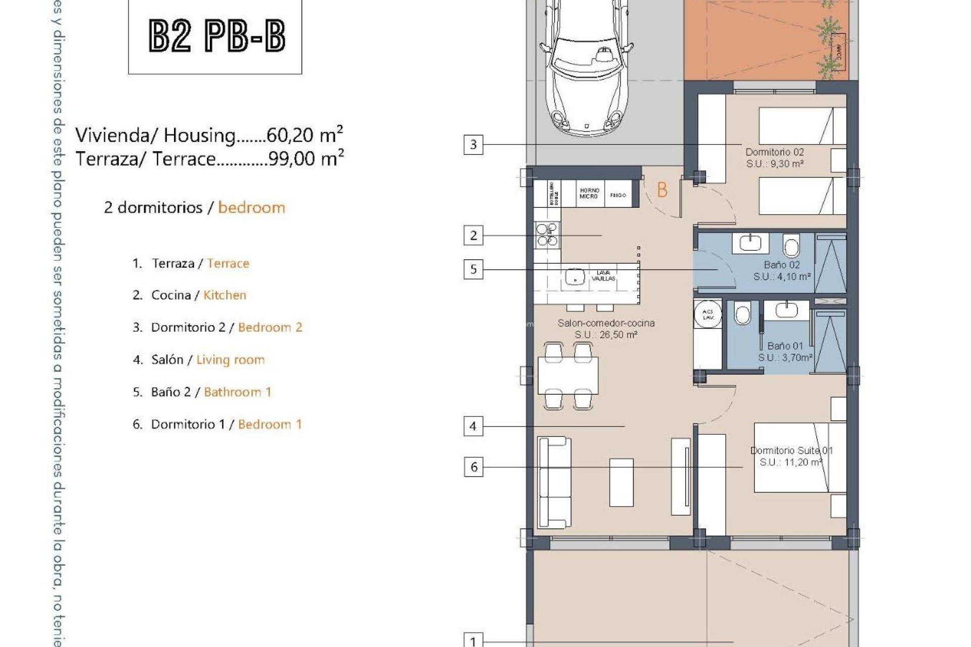 New Build - Bungalow - Los Alcázares - Serena Golf