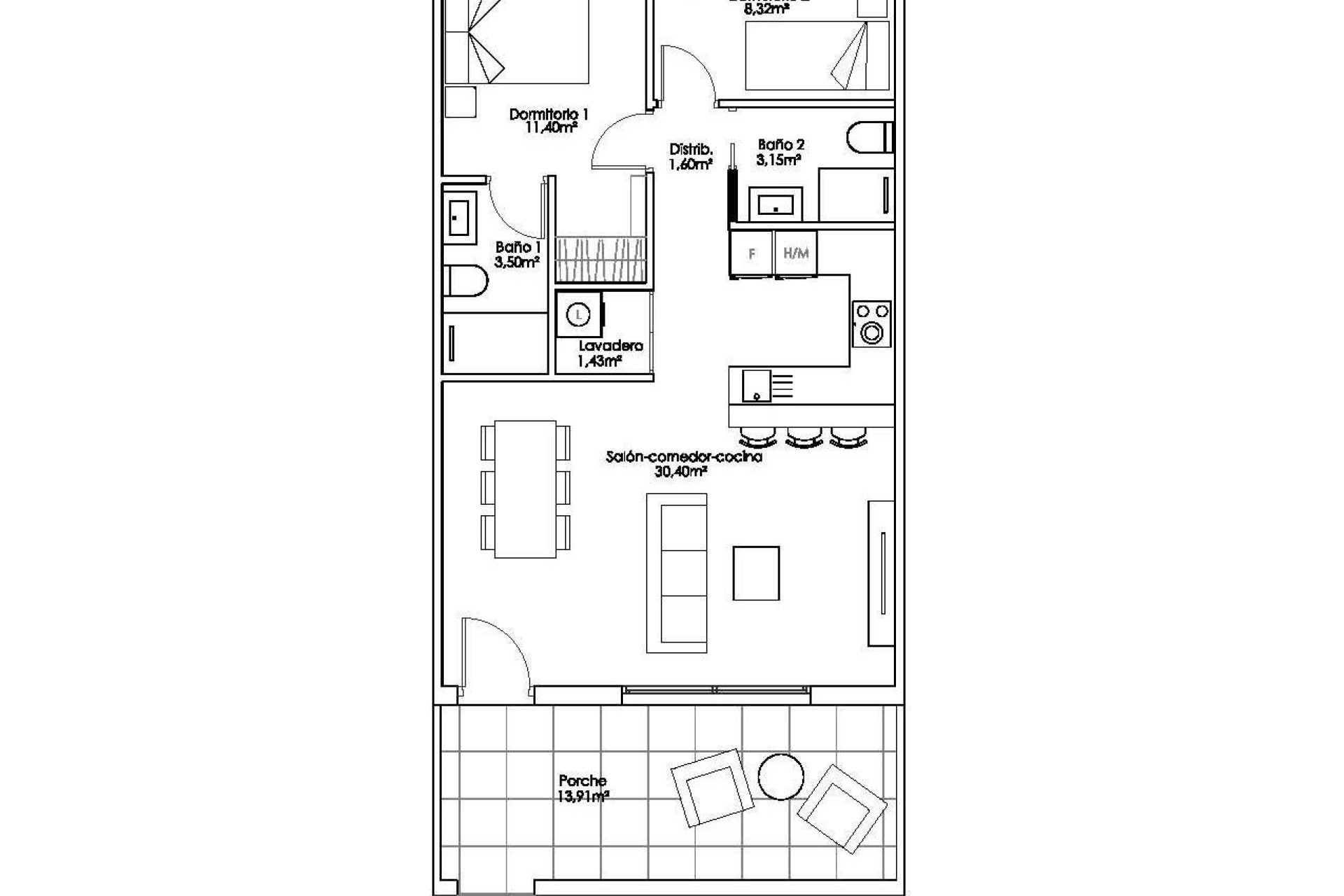 New Build - Bungalow - Pilar de la Horadada - Parque Ramon eugenio Escudero