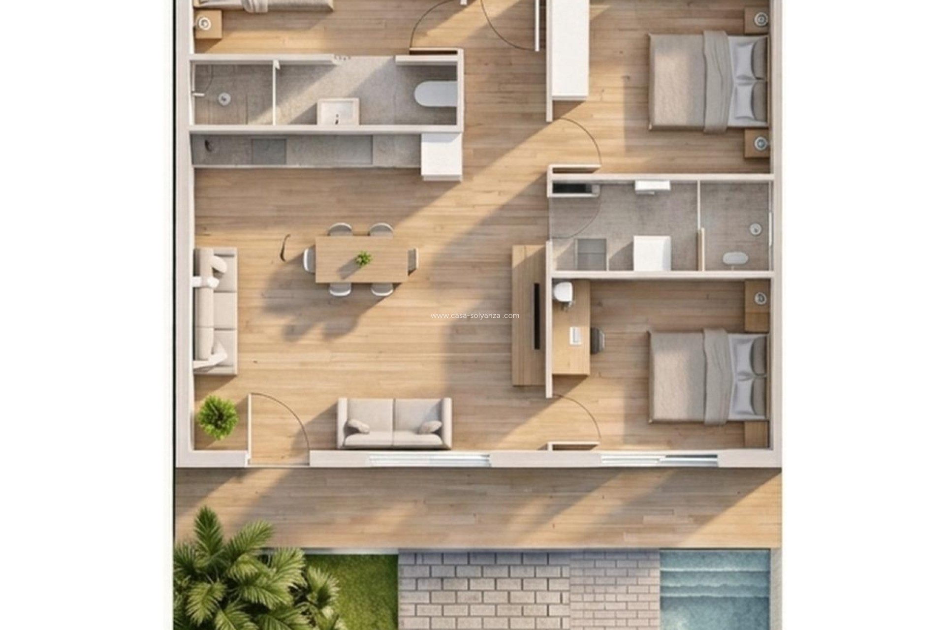 New Build - Bungalow - Pilar de la Horadada - parques de Andromeda