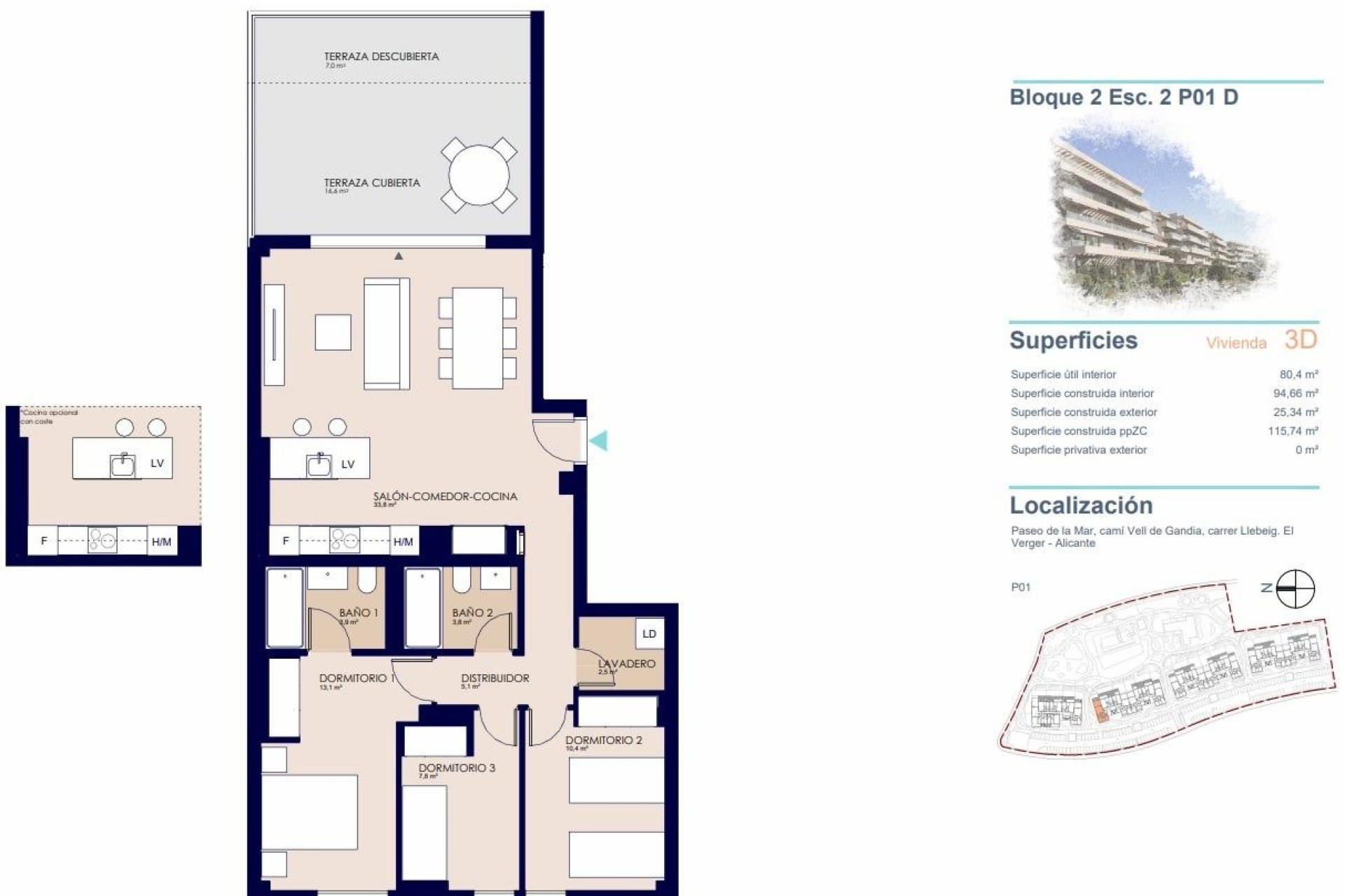 Nieuwbouw Woningen - Appartement / flat - Denia - Playa de La Almadraba