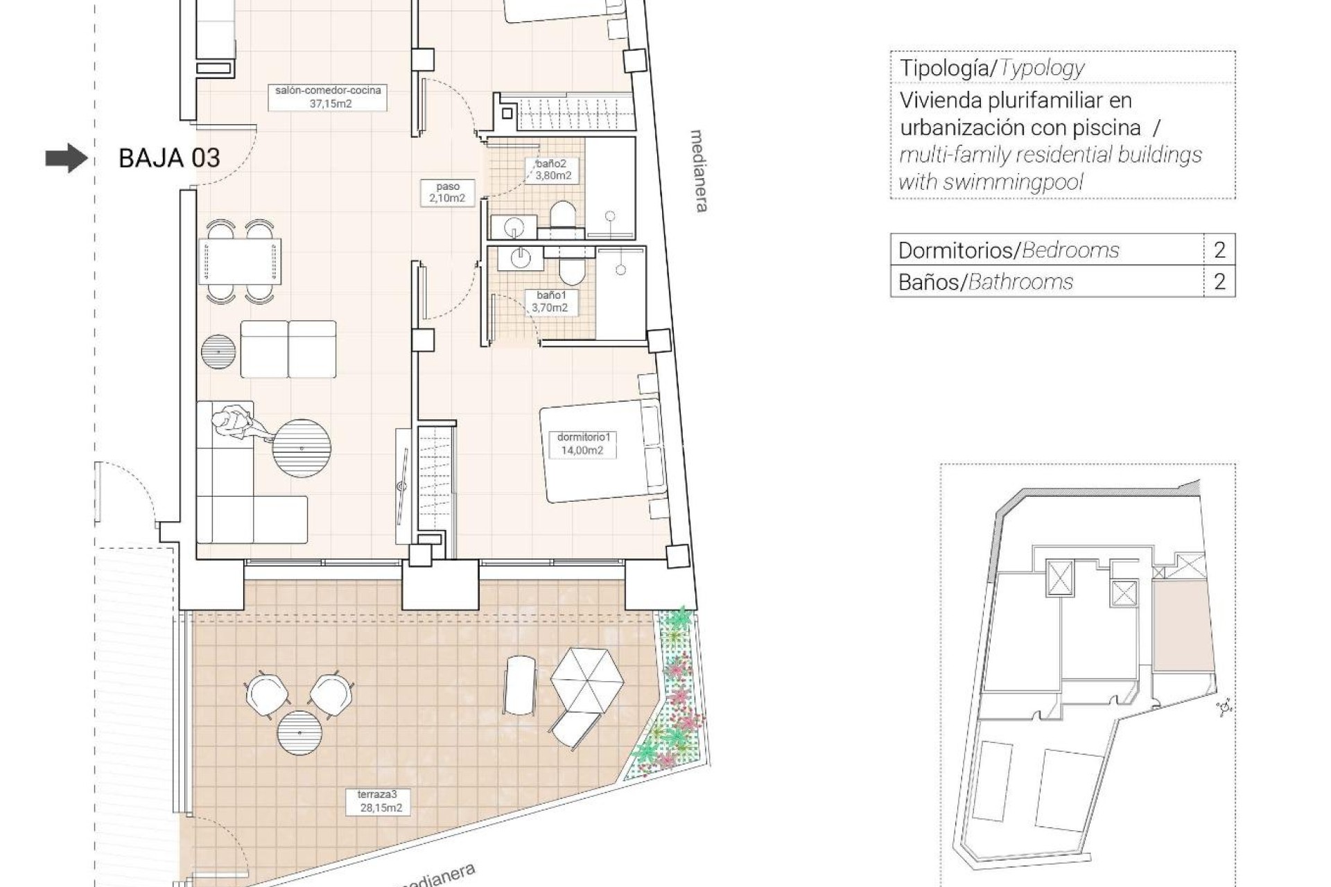 Nieuwbouw Woningen - Appartement / flat - Hondón de las Nieves - Pueblo