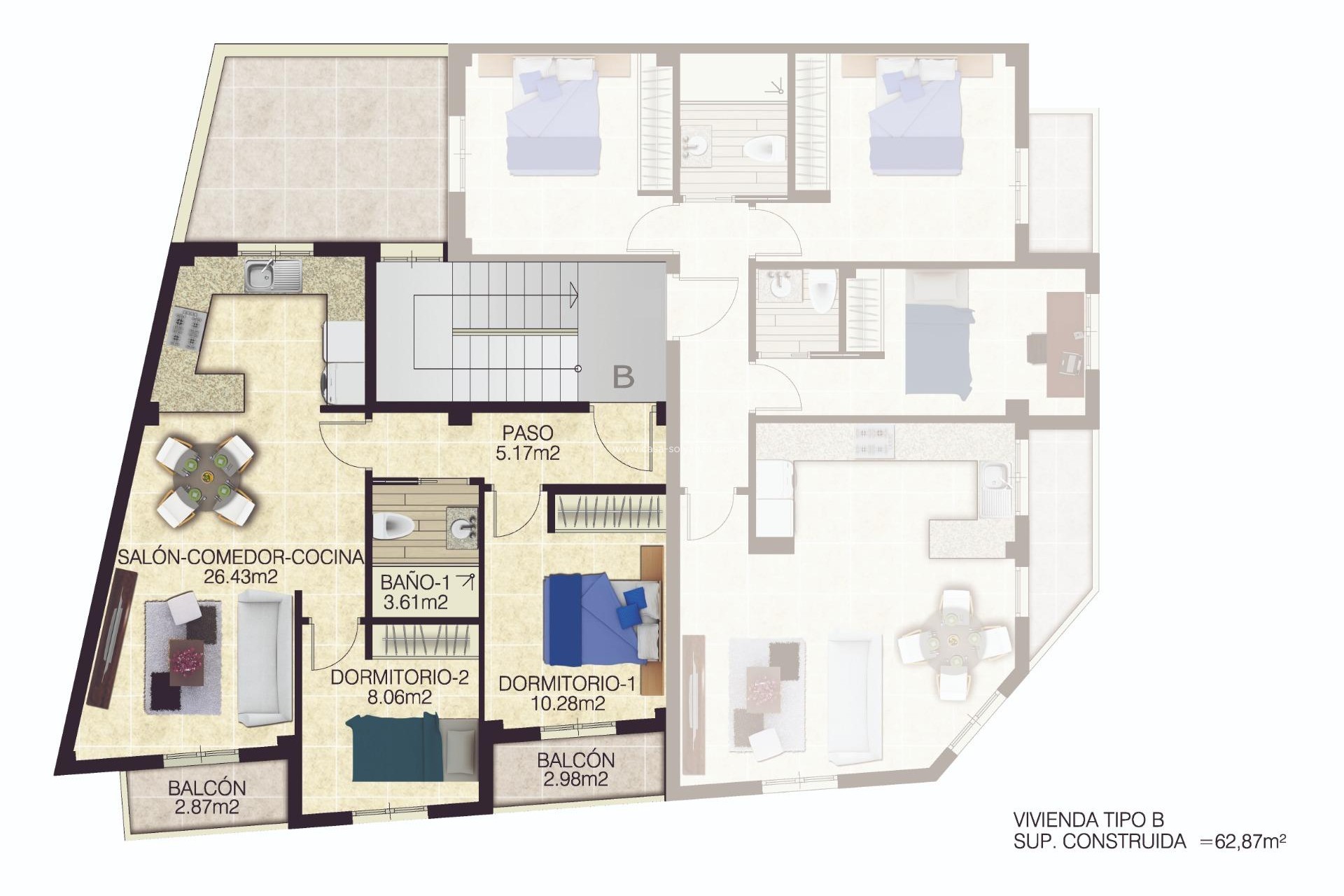 Nieuwbouw Woningen - Appartement / flat - Jacarilla - pueblo