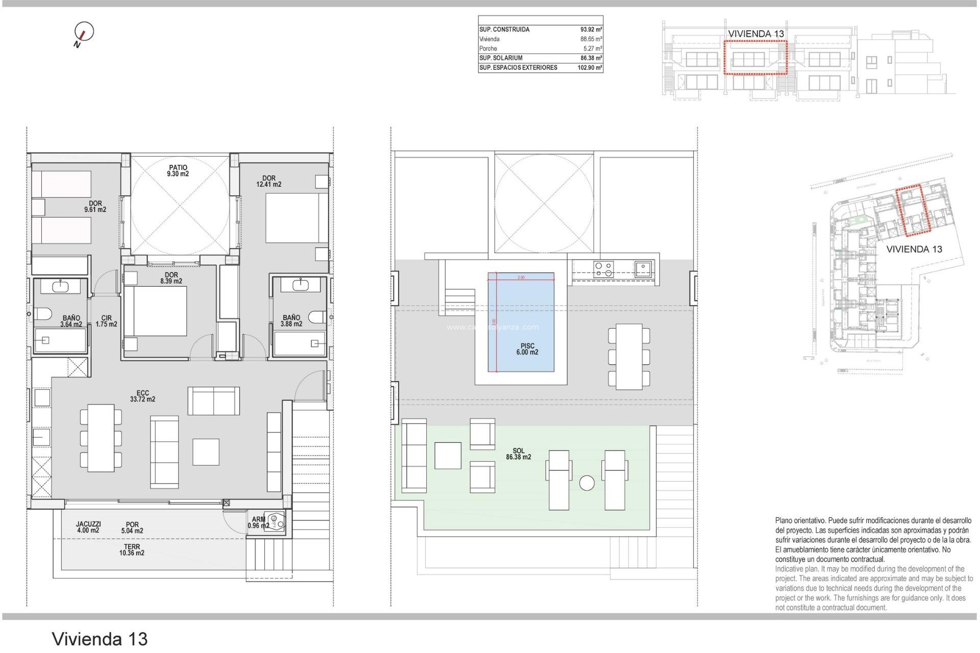 Nieuwbouw Woningen - Bungalow - Pilar de la Horadada - pueblo