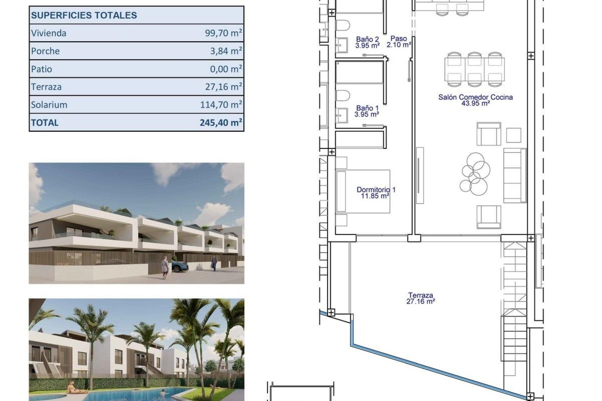 Nieuwbouw Woningen - Bungalow - Pilar de la Horadada - pueblo