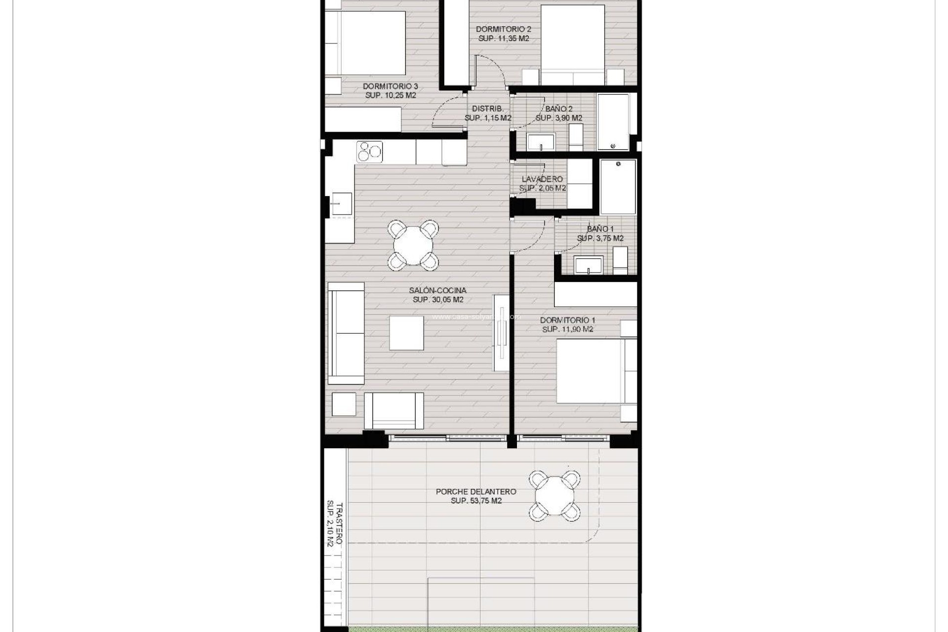 Nieuwbouw Woningen - Bungalow - San Pedro del Pinatar - Los Cuarteros