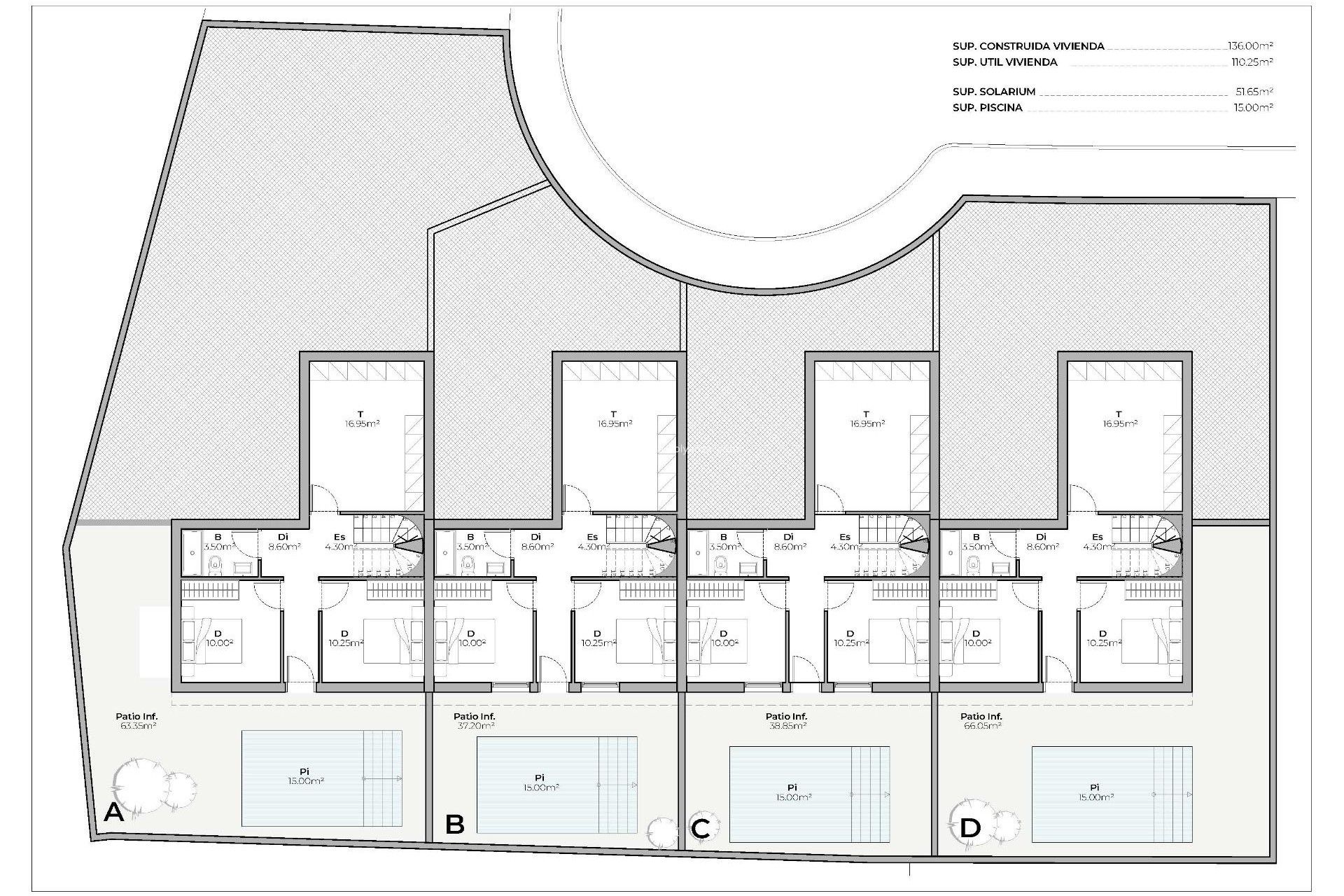 Nieuwbouw Woningen - Herenhuis - Mazarron - Country Club