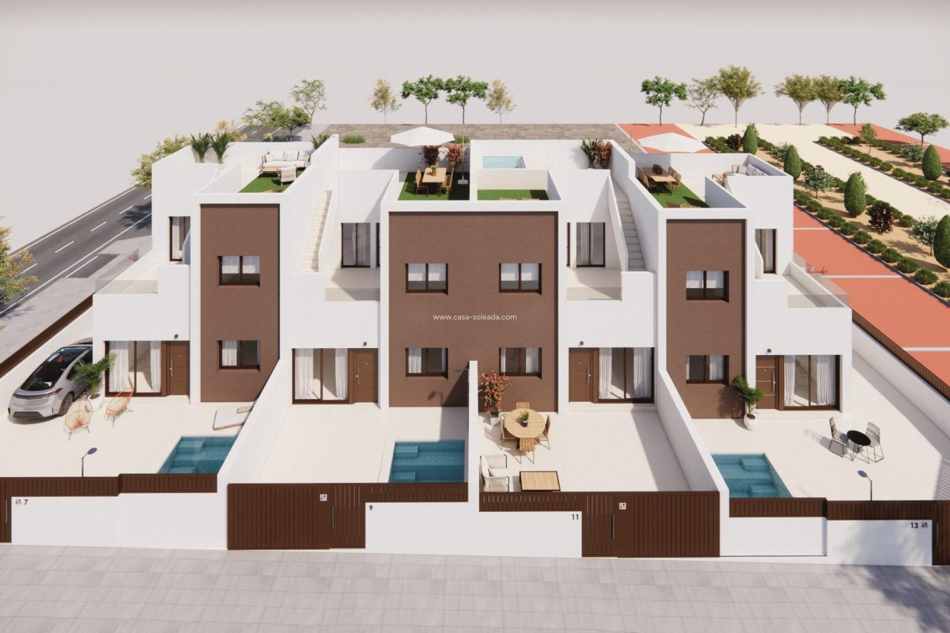 Nieuwbouw Woningen - Herenhuis - Pilar de la Horadada - Barrio los Segundas