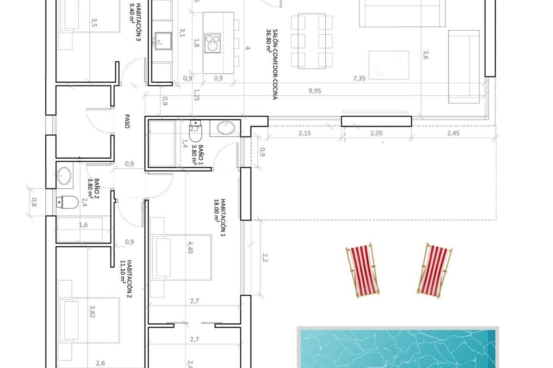 Nieuwbouw Woningen - Villa - Hondón de las Nieves - Urbaniz La Montañosa