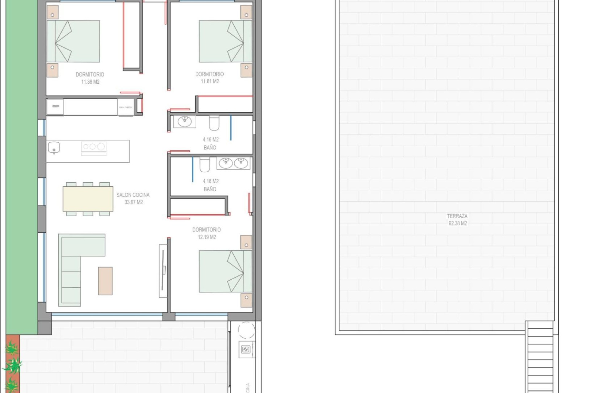 Nieuwbouw Woningen - Villa - Los Alcázares - Serena Golf