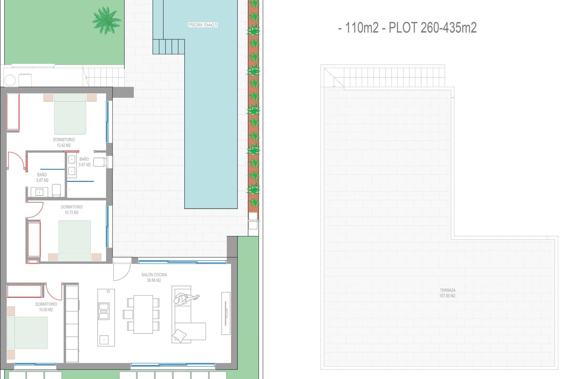Nieuwbouw Woningen - Villa - San javier - Parque del doce