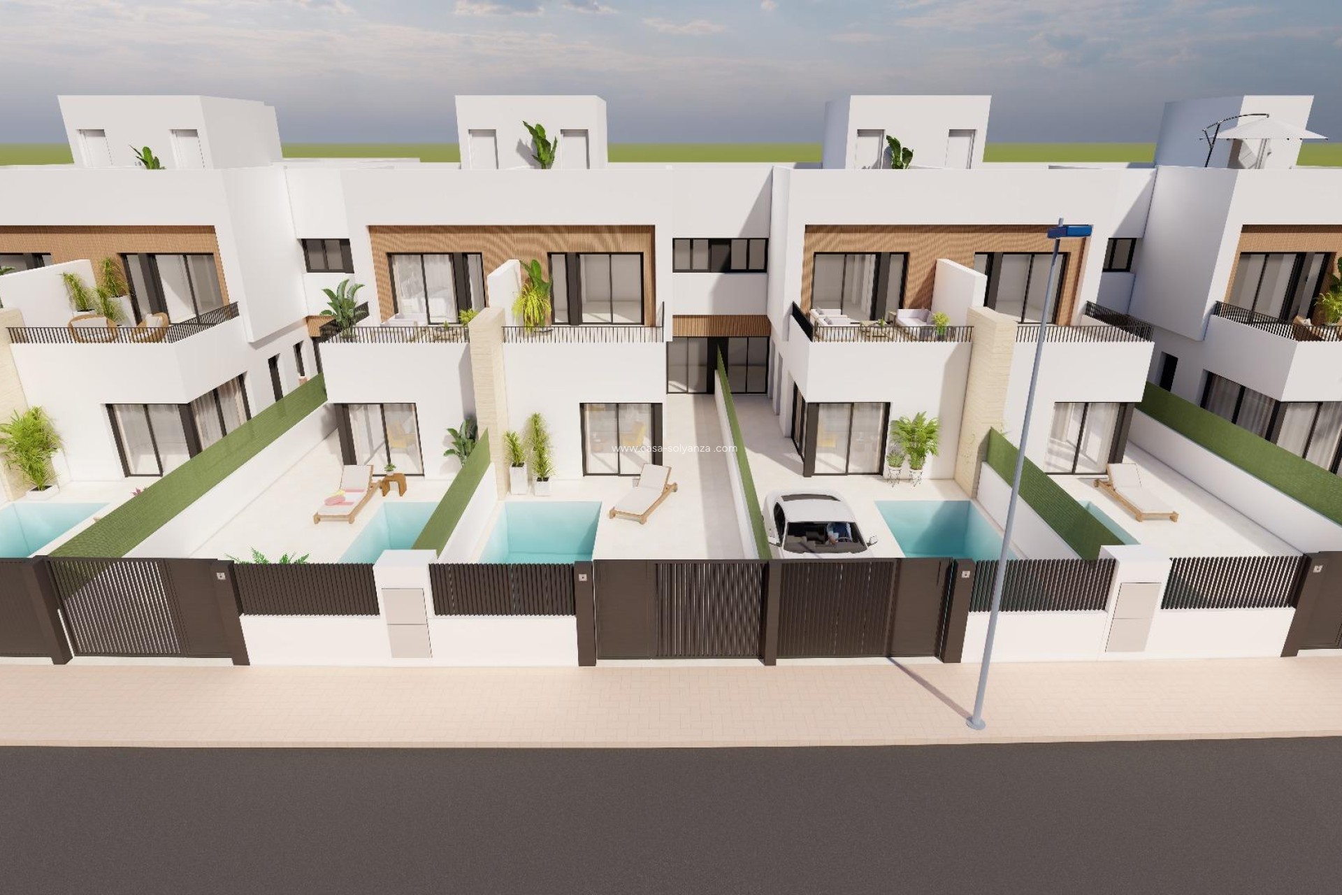 Nieuwbouw Woningen - Villa - Santiago de la Ribera