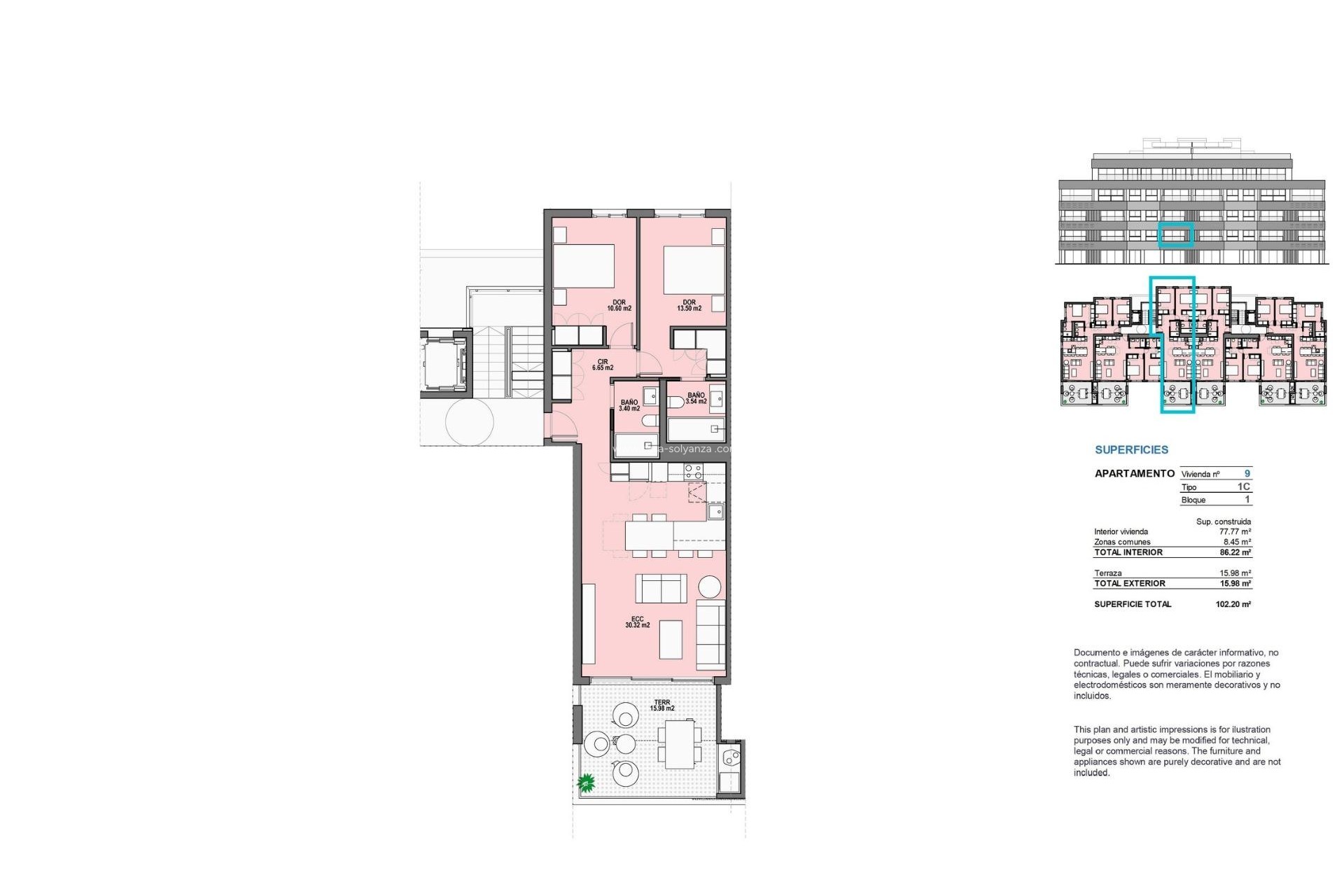 Nouvelle construction - Appartement - Torre Pacheco - Santa Rosalia Lake and Life Resort