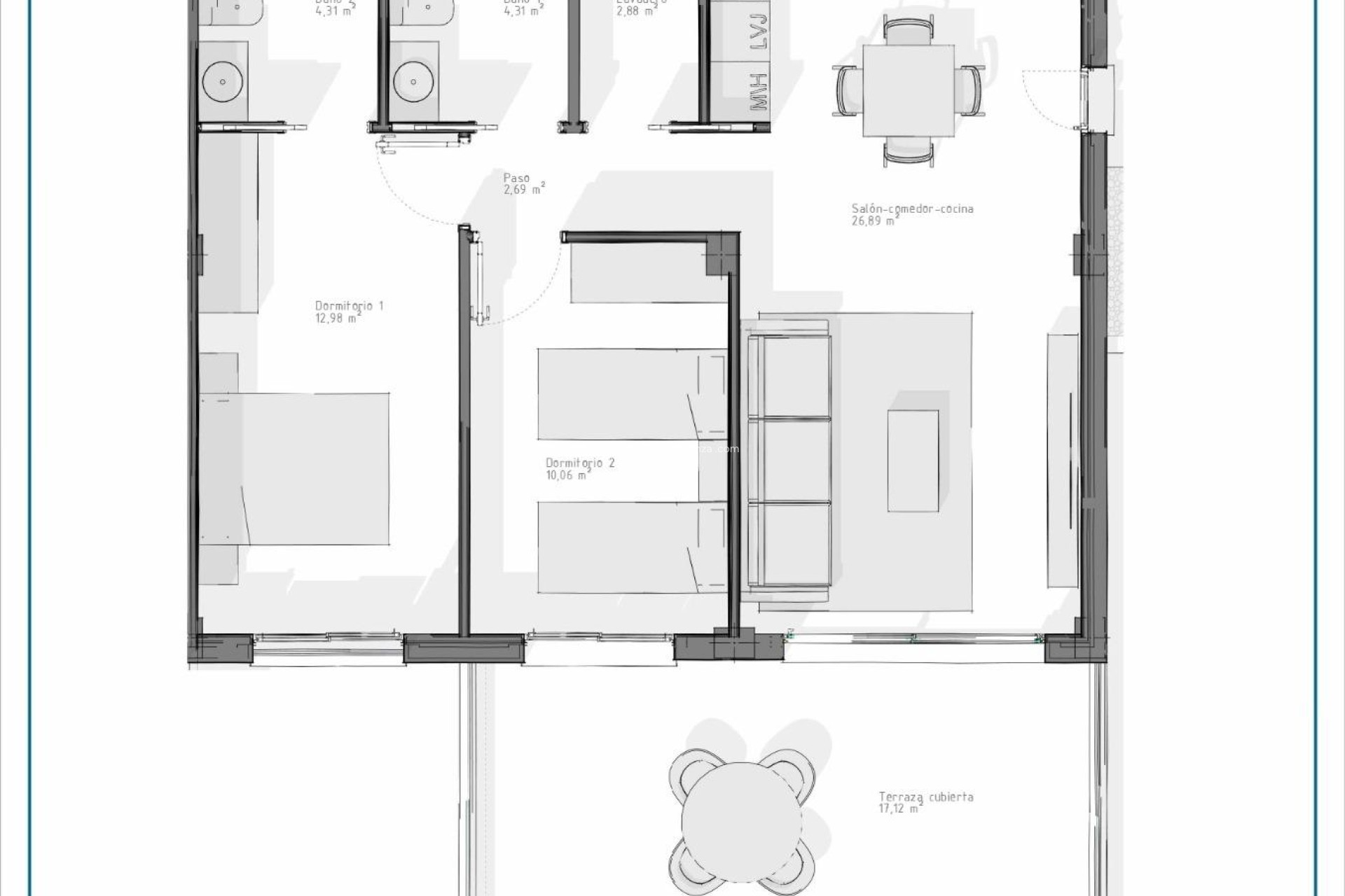 Nouvelle construction - Appartement - Vera - Pueblo Salinas