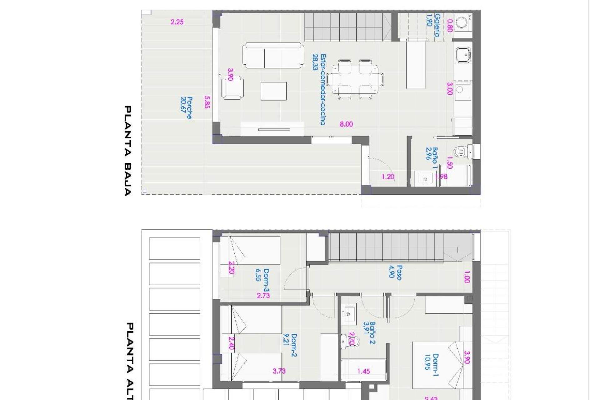 Nouvelle construction - Maison de ville - Orihuela Costa - Entre golf