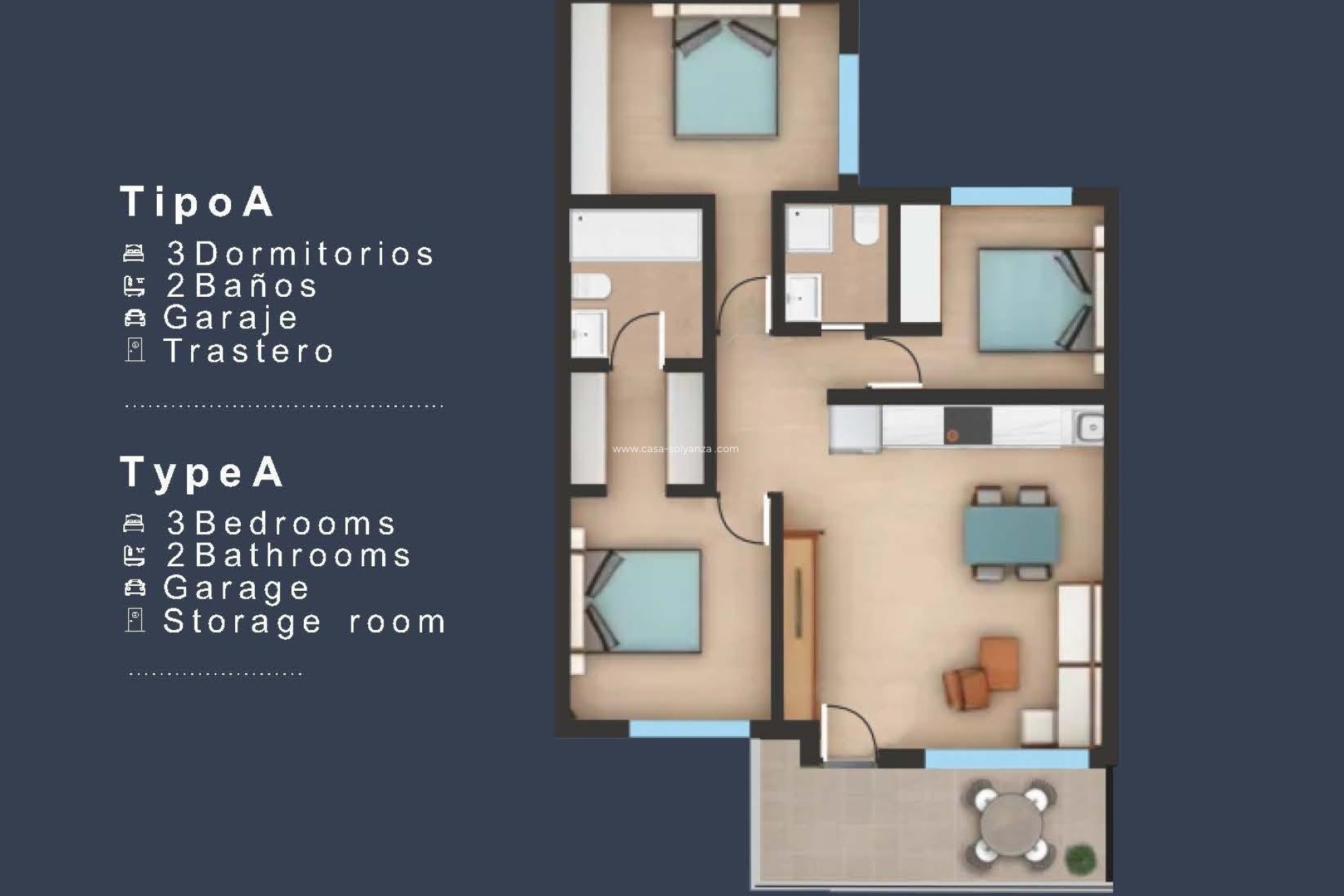 Nouvelle construction - Top Floor Bungalow - San Pedro del Pinatar - Los Pinos