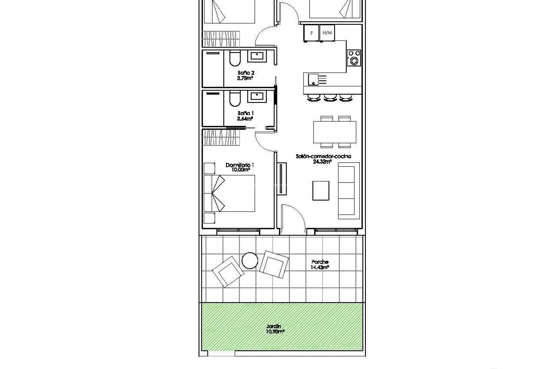 Obra nueva - Bungalow - Pilar de la Horadada - Parque Ramon eugenio Escudero