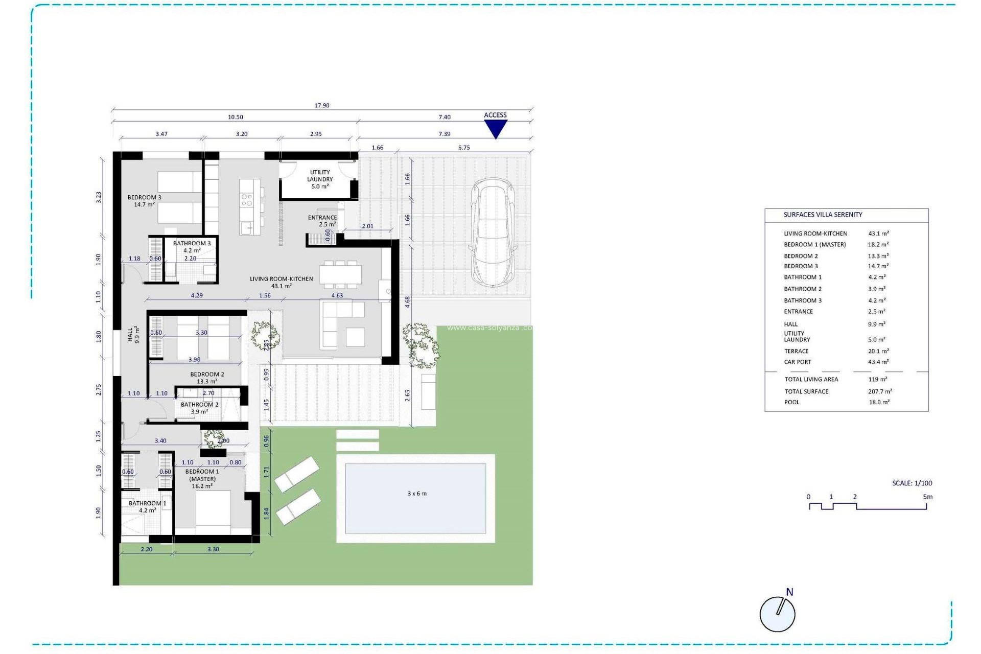 Obra nueva - Villa - Banos y Mendigo - Altaona Golf