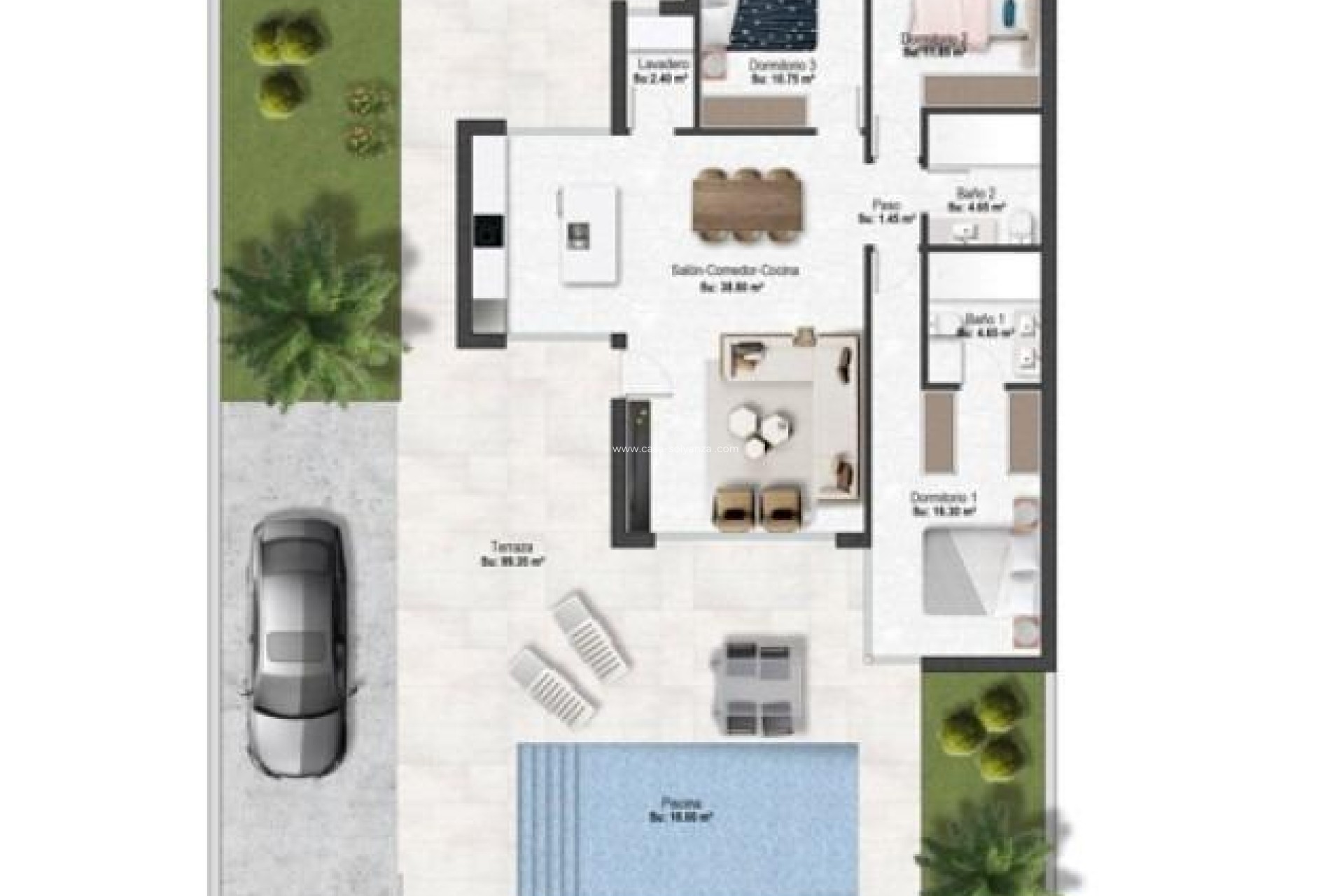 Obra nueva - Villa - Banos y Mendigo - Altaona Golf