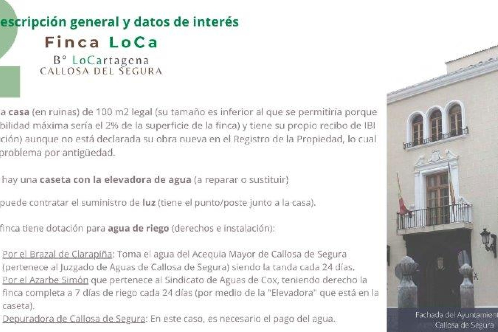 Resale - Country Property/Finca - Callosa de Segura - Inland