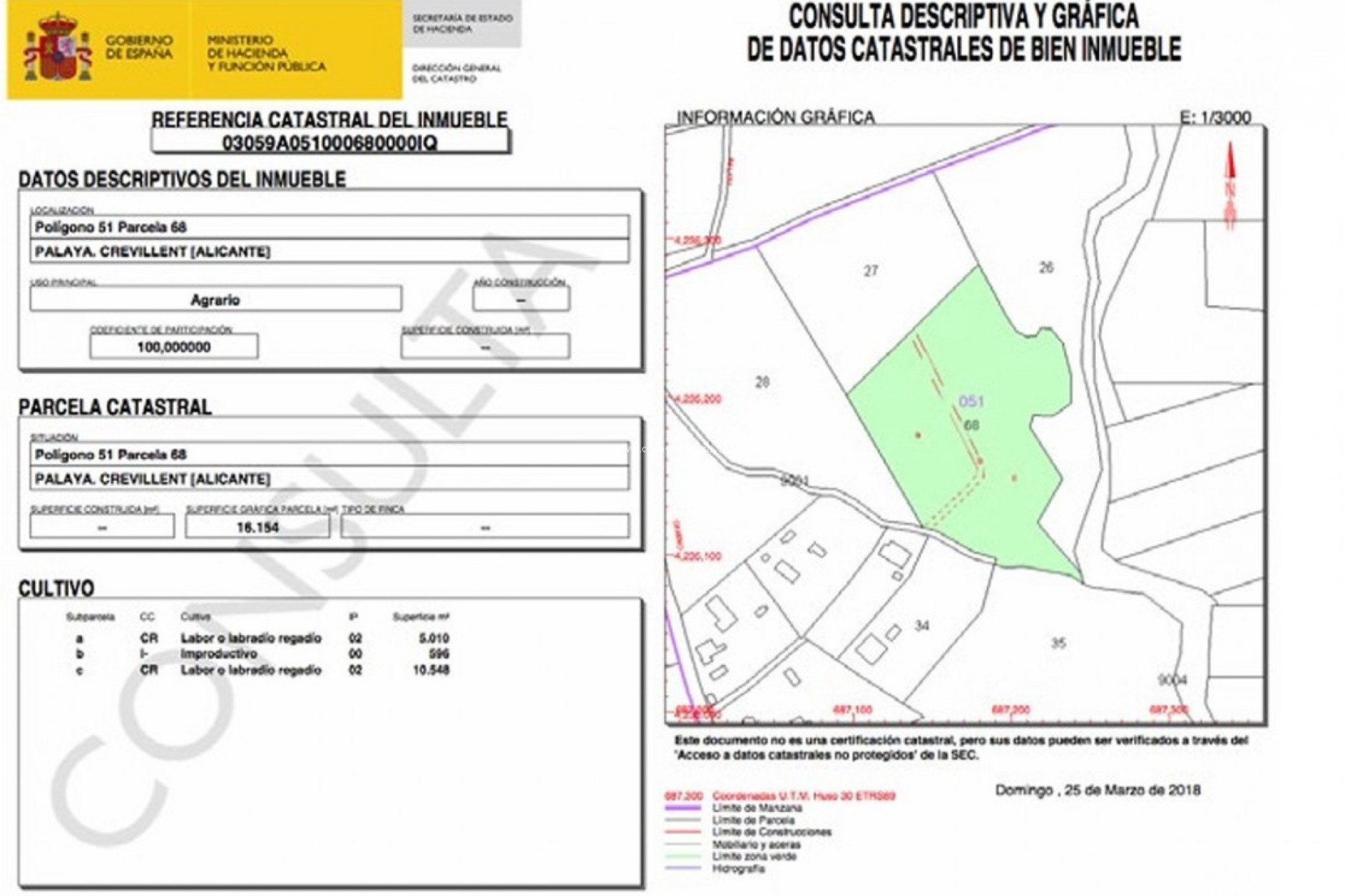 Resale - Land - Crevillente - Inland