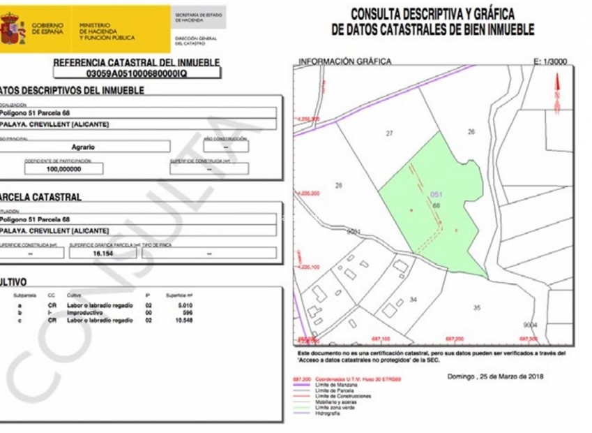 Resale - Land - Crevillente - Inland