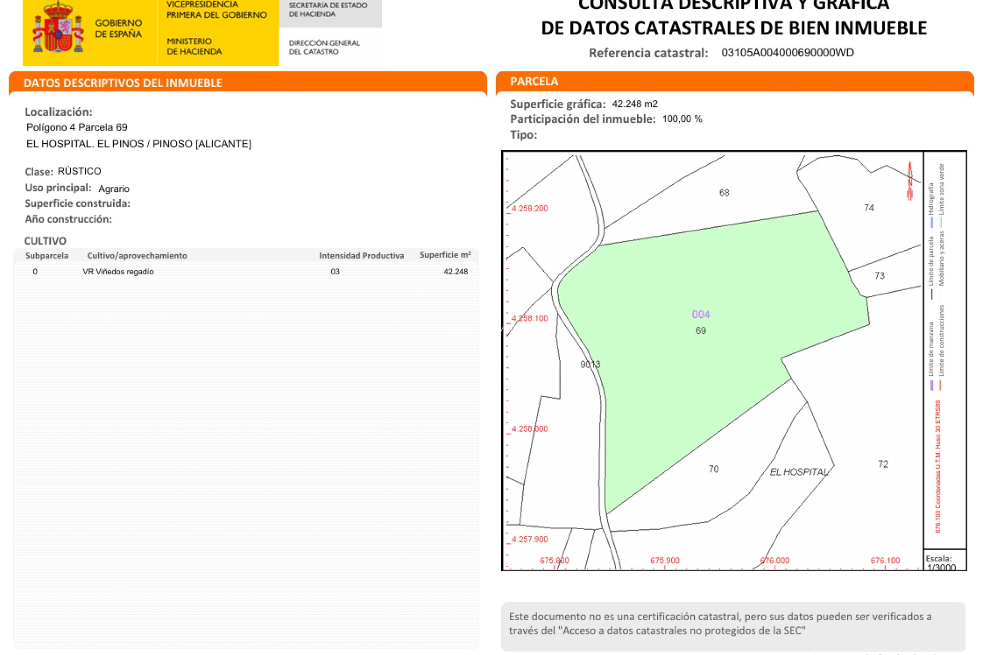 Resale - Land - Pinoso - Inland