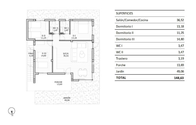 Nouvelle construction - Bungalow - San Miguel de Salinas