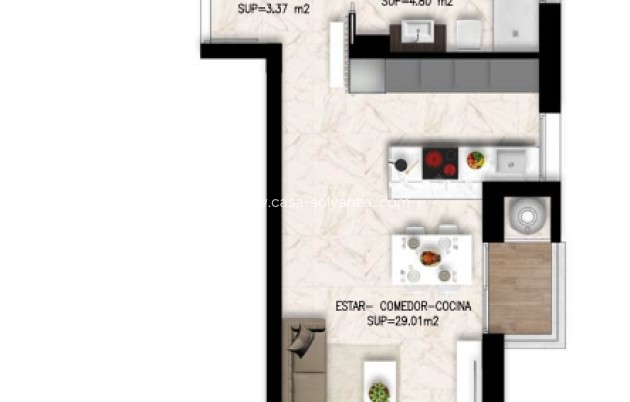 Revente - Appartement - Orihuela - Inland