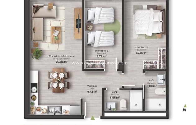 Obra nueva - Apartamento / piso - Mojacar - Descargador