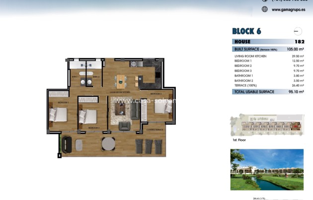 Herverkoop - Appartement / flat - Los Alcázares - La Serena Golf