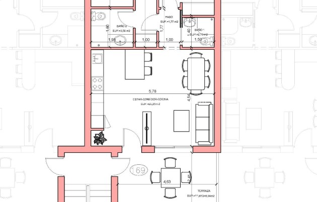 Nieuwbouw Woningen - Appartement / flat - Fuente Alamo - La Pinilla