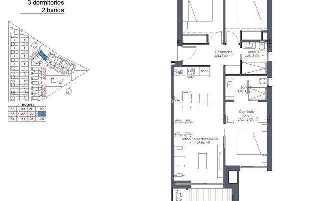 New Build - Apartment / flat - Los Alcázares - Serena Golf