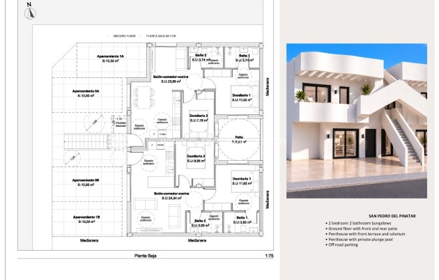 Nouvelle construction - Bungalow - San Pedro del Pinatar - Los Peñascos