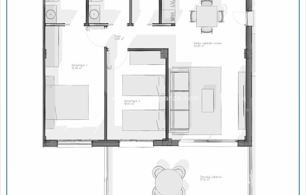 Nouvelle construction - Appartement - Vera - Pueblo Salinas