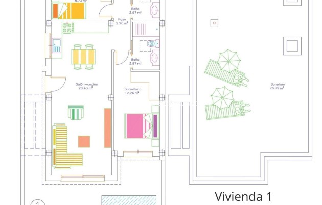 Neue Gebäude - Villa - San javier - pueblo