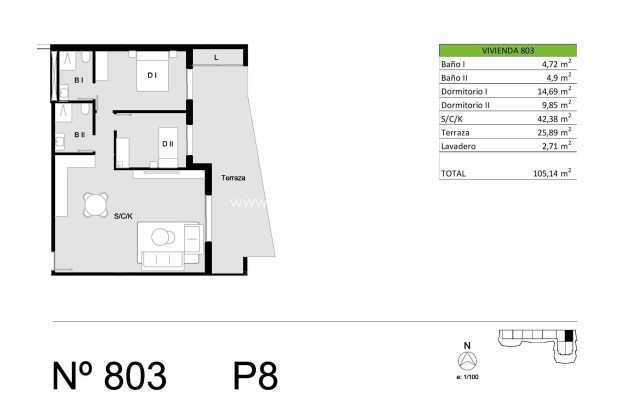 New Build - Apartment / flat - San Miguel de Salinas - Pueblo