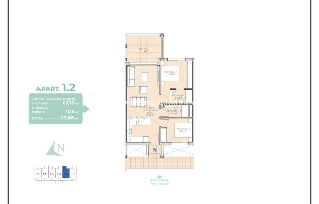 New Build - Apartment / flat - Los Alcázares - Serena Golf