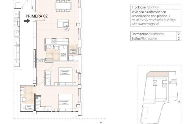 Nouvelle construction - Appartement - Hondón de las Nieves - Pueblo