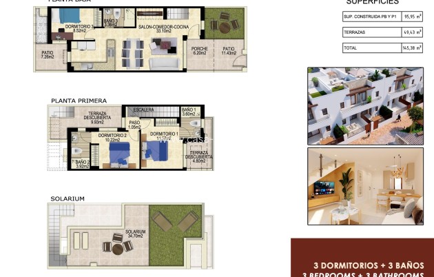Nouvelle construction - Maison de ville - Orihuela - Vistabella Golf
