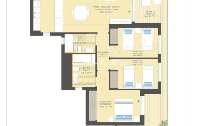 Nouvelle construction - Appartement - Orihuela Costa - Campoamor