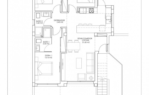 New Build - Bungalow - San Miguel de Salinas - VistaBella Golf