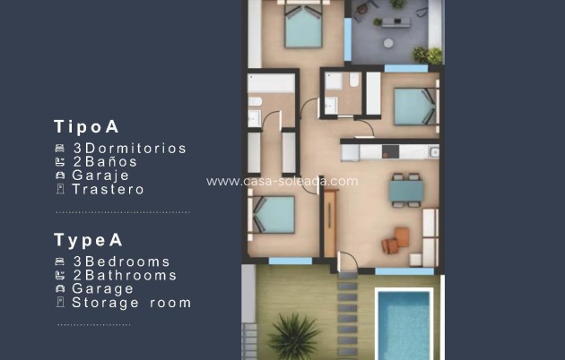 New Build - Bungalow - San Pedro del Pinatar - Los Pinos