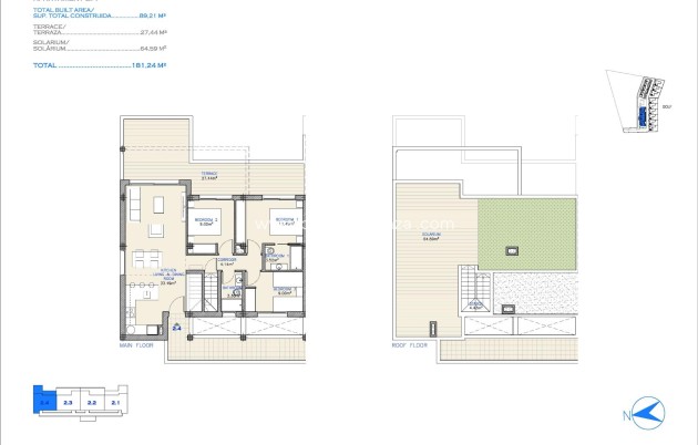 New Build - Apartment / flat - Los Alcázares - Serena Golf