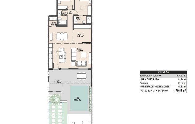 Obra nueva - Bungalow - Pilar de la Horadada - parques de Andromeda