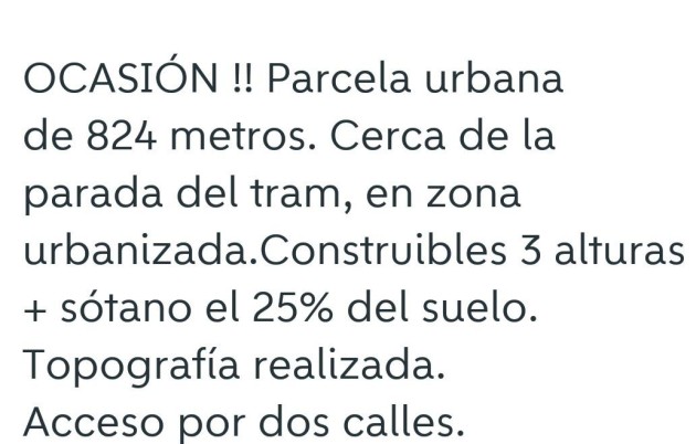 Resale - Land - El Campello - Campello
